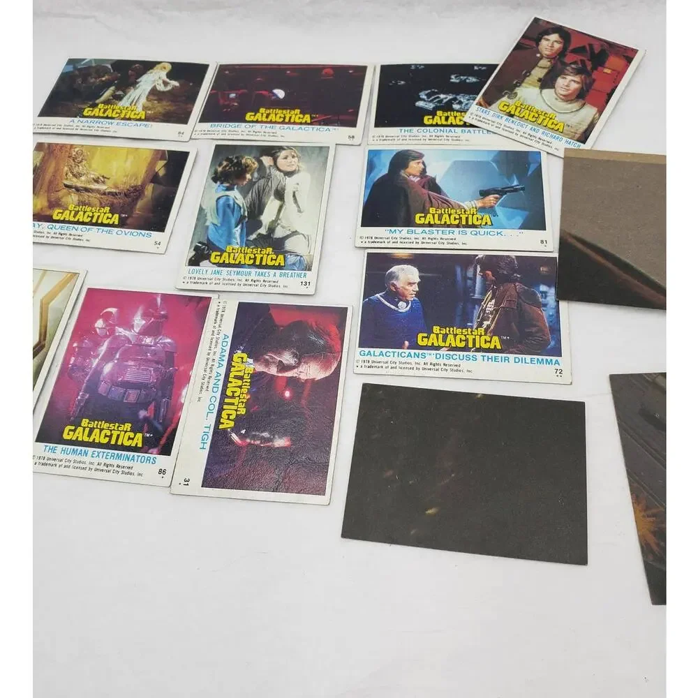1978 Topps Battlestar Galactica Trading Cards Lot of 14 Vintage